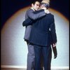 L-R) Actors Robert Picardo and Jack Lemmon in a scene from the Broadway production of the play "Tribute." (New York)