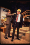 L-R) Actors Robert Picardo and Jack Lemmon in a scene from the Broadway production of the play "Tribute." (New York)
