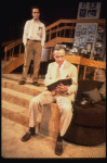 L-R) Actors Robert Picardo and Jack Lemmon in a scene from the Broadway production of the play "Tribute." (New York)