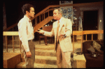 L-R) Actors Robert Picardo and Jack Lemmon in a scene from the Broadway production of the play "Tribute." (New York)