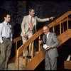 R-L) Actors A. Larry Haines, Jack Lemmon and Robert Picardo in a scene from the Broadway production of the play "Tribute." (New York)