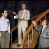 R-L) Actors A. Larry Haines, Jack Lemmon and Robert Picardo in a scene from the Broadway production of the play "Tribute." (New York)