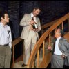 R-L) Actors A. Larry Haines, Jack Lemmon and Robert Picardo in a scene from the Broadway production of the play "Tribute." (New York)