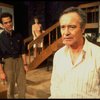 L-R) Actors Robert Picardo, Rosemary Prinz and Jack Lemmon in a scene from the Broadway production of the play "Tribute." (New York)
