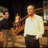 L-R) Actors Robert Picardo, Rosemary Prinz and Jack Lemmon in a scene from the Broadway production of the play "Tribute." (New York)