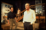 L-R) Actors Robert Picardo, Rosemary Prinz and Jack Lemmon in a scene from the Broadway production of the play "Tribute." (New York)