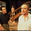 L-R) Actors Robert Picardo, Rosemary Prinz and Jack Lemmon in a scene from the Broadway production of the play "Tribute." (New York)