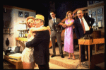 L-R) Actors Joan Welles, Jack Lemmon, Robert Picardo, Catherine HIcks and A. Larry Haines in a scene from the Broadway production of the play "Tribute." (New York)
