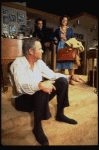 L-R) Actors Jack Lemmon, Robert Picardo and Tresa Hughes in a scene from the Broadway production of the play "Tribute." (New York)