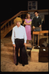 L-R) Actors Jack Lemmon, Catherine Hicks and Robert Picardo in a scene from the Broadway production of the play "Tribute." (New York)