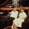 L-R) Actors Jack Lemmon, Robert Picardo and Rosemary Prinz in a scene from the Broadway production of the play "Tribute." (New York)