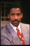 Actor Denzel Washington in a scene from the Broadway production of the play "Checkmates." (New York)