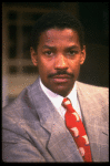 Actor Denzel Washington in a scene from the Broadway production of the play "Checkmates." (New York)