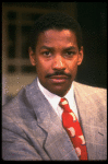 Actor Denzel Washington in a scene from the Broadway production of the play "Checkmates." (New York)