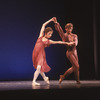 Dancers Mikhail Baryshnikov and Natalia Makarova performing in Jerome Robbins' ballet "Other Dances" in televised performance for NET.