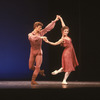 Dancers Mikhail Baryshnikov and Natalia Makarova performing in Jerome Robbins' ballet "Other Dances" in televised performance for NET.