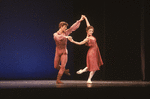 Dancers Mikhail Baryshnikov and Natalia Makarova performing in Jerome Robbins' ballet "Other Dances" in televised performance for NET.