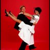 Actors Jess Richards & Jana Robbins in a scene fr. the Off-Broadway musical "All Night Strut." (New York)