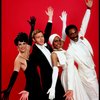 Actors Jana Robbins, Jess Richards, Andrea Danford & Tony Rich in a scene fr. the Off-Broadway musical "All Night Strut." (New York)