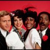 Actors Jess Richards, Jana Robbins, Andrea Danford & Tony Rich in a scene from the Off-Broadway musical "All Night Strut" (New York)