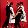 Actors (L-R) Jess Richards, Andrea Danford, Tony Rich & Jana Robbins in a scene from the Off-Broadway musical "All Night Strut" (New York)