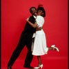 Actors Tony Rich & Andrea Danford in a scene fr. the Off-Broadway musical "All Night Strut." (New York)