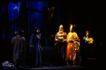 Actors in a scene fr. the Il Piccolo Teatro dell'Opera production of the opera "Ahmal and the Night Visitors."