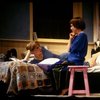 Actors (L-R) Kathryn Pogson & Linda Hunt in the London production of the Off-Broadway play "Aunt Dan & Lemon." (London)