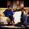 Actors (L-R) Linda Hunt & Kathryn Pogson in the London production of the Off-Broadway play "Aunt Dan & Lemon." (London)