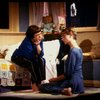 Actors (L-R) Linda Hunt & Kathryn Pogson in the London production of the Off-Broadway play "Aunt Dan & Lemon." (London)