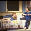 Actors (L-R) Kathryn Pogson & Linda Hunt in the London production of the Off-Broadway play "Aunt Dan & Lemon." (London)