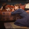 Actors (L-R) Linda Hunt & Kathryn Pogson in a scene fr. the Off-Broadway play "Aunt Dan & Lemon." (New York)