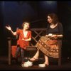 Actors (L-R) Linda Hunt & Linda Bassett in a scene fr. the Off-Broadway play "Aunt Dan & Lemon." (New York)