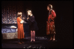 Actors (L-R) Linda Hunt, Lynsey Baxter & Mario Arrambide in a scene fr. the Off-Broadway play "Aunt Dan & Lemon." (New York)