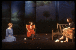 Actors (L-R) Kathryn Pogson, Linda Hunt & Linda Bassett in a scene fr. the Off-Broadway play "Aunt Dan & Lemon." (New York)