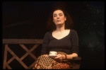 Actress Linda Bassett in a scene fr. the Off-Broadway play "Aunt Dan & Lemon." (New York)