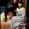 Actors (L-R) Pamela Reed & Kathy (Whitton) Baker in a scene fr. the replacement cast of the Off-Broadway play "Aunt Dan & Lemon." (New York)