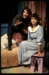 Actors (L-R) Pamela Reed & Kathy (Whitton) Baker in a scene fr. the replacement cast of the Off-Broadway play "Aunt Dan & Lemon." (New York)