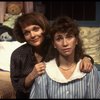 Actors (L-R) Pamela Reed & Kathy (Whitton) Baker in a scene fr. the replacement cast of the Off-Broadway play "Aunt Dan & Lemon." (New York)