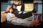Actors (L-R) Kathy (Whitton) Baker & Pamela Reed in a scene fr. the replacement cast of the Off-Broadway play "Aunt Dan & Lemon." (New York)