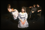 Actors (L-R) Ellen Parker, Kathy (Whitton) Baker, Pamela Reed & Paul Perri in a scene fr. the replacement cast of the Off-Broadway play "Aunt Dan & Lemon." (New York)