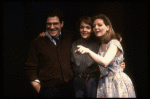Actors (L-R) Paul Perri, Pamela Reed & Ellen Parker in a scene fr. the replacement cast of the Off-Broadway play "Aunt Dan & Lemon." (New York)