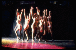 Dancers in scene fr. the original Broadway production of the musical "Chicago." (New York)