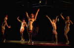 Dancers in scene fr. the original Broadway production of the musical "Chicago." (New York)