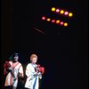 Actresses (L-R) Chita Rivera as Velma Kelly & Gwen Verdon as Roxie Hart in scene fr. the original Broadway production of the musical "Chicago." (New York)