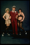 Actors (L-R) Ann Reinking as Roxie Hart, Jerry Orbach as Billy Flynn & Lenora Nemetz as Velma Kelly in publicity shot fr. the Broadway production of the musical "Chicago." (New York)