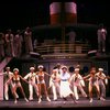 Actress Leslie Uggams (C) in scene fr. the National Tour of the Broadway revival of the musical "Anything Goes." (New Haven)