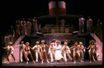 Actress Leslie Uggams (C) in scene fr. the National Tour of the Broadway revival of the musical "Anything Goes." (New Haven)