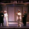 Actors Rex Smith (L), Rebecca Baxter (2L) & Rip Taylor (R) in scene fr. the National Tour of the Broadway revival of the musical "Anything Goes." (New Haven)