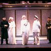 Actors Rex Smith (L), Rebecca Baxter (2L), Julie Kurnitz (C) & Rip Taylor (R) in scene fr. the National Tour of the Broadway revival of the musical "Anything Goes." (New Haven)